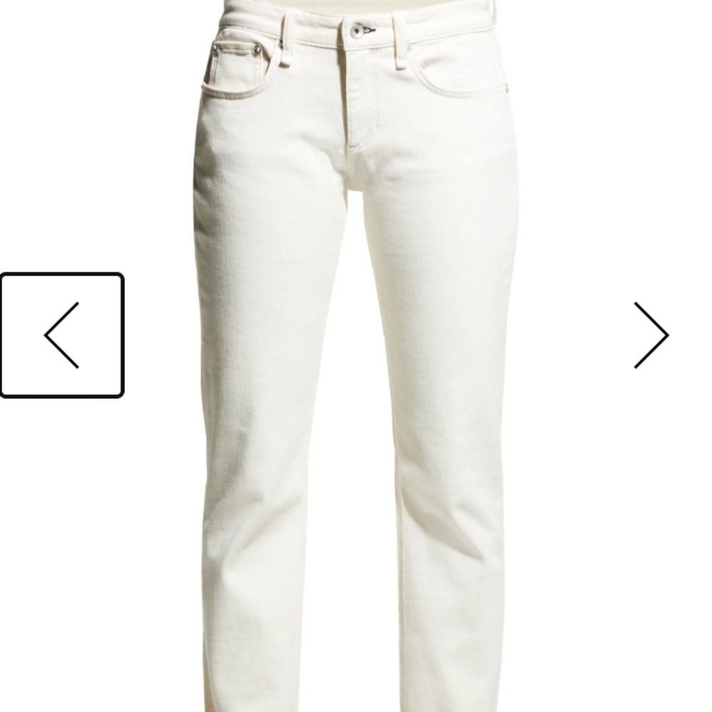 rag & bone The Dre Aged Bright White Jean Size: 25 - Picture 13 of 16